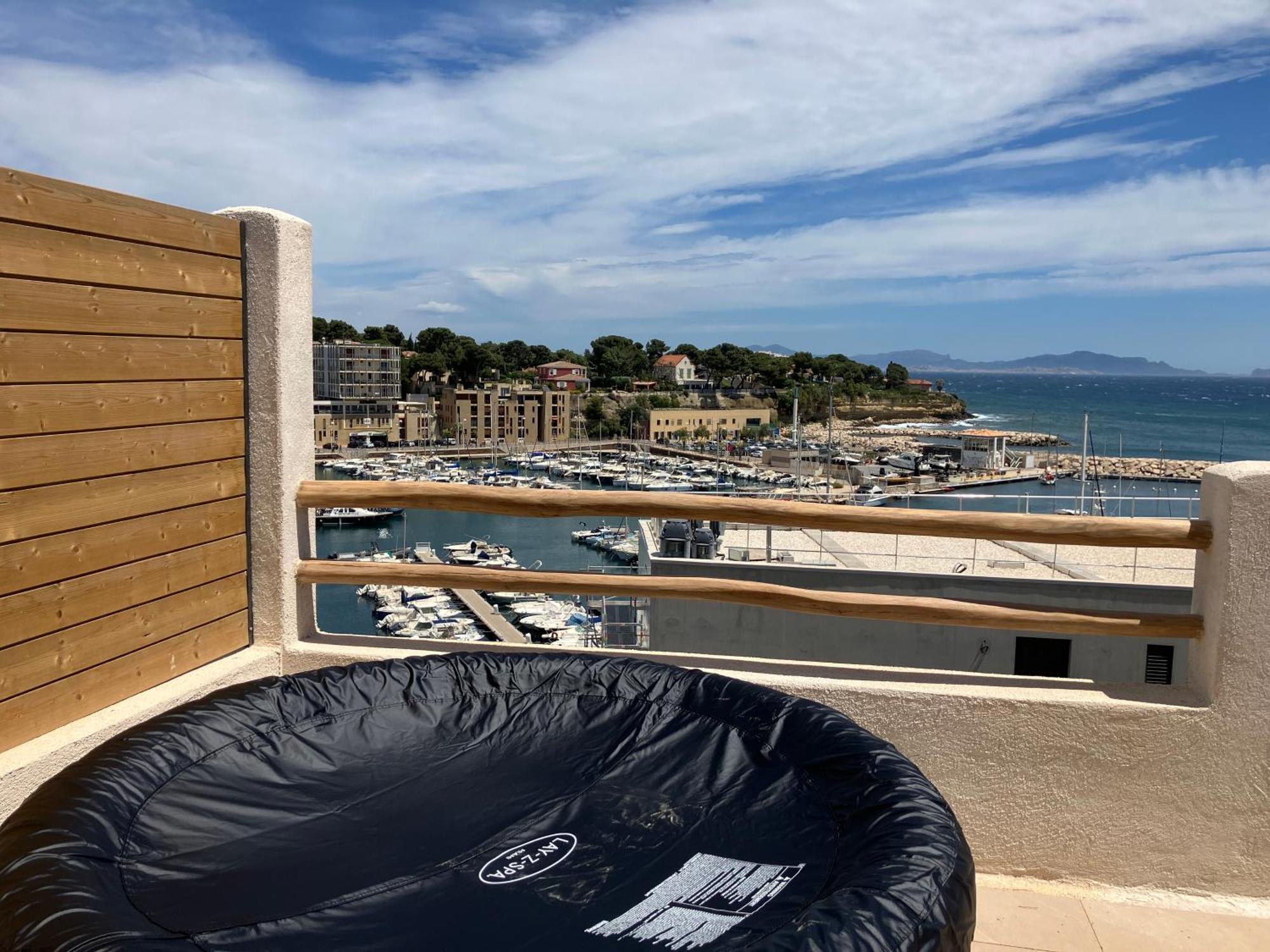 T2 Vue Sur Le Port Jacuzzi Terrasse Et Parking Apartamento Carry-le-Rouet Exterior foto